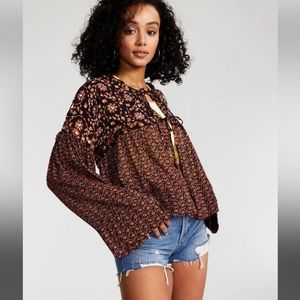 NWOT Free People Malia Embellished Bed Jacket Size XS